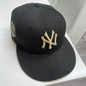 Black and Gold NY Cap